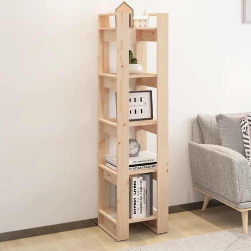  Book Cabinet/Room Divider 41x35x160 cm Solid Wood Pine