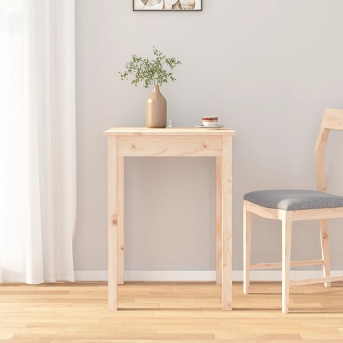  Dining Table 55x55x75 cm Solid Wood Pine