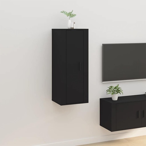  Wall Mounted TV Cabinet Black 40x34.5x100 cm
