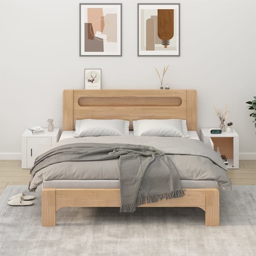  Bedside Cabinets 2 pcs High Gloss White 50x39x47 cm