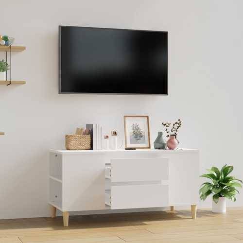  TV Cabinet White 102x44.5x50 cm Engineered Wood