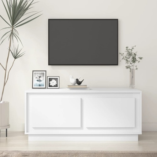  Coffee Table White 102x50x44 cm Engineered Wood