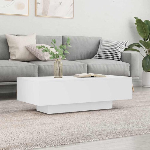 Coffee Table White 100x49.5x31 cm Engineered Wood