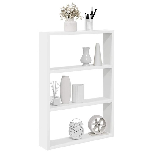  Wall Shelf White 43x9x60 cm Engineered Wood