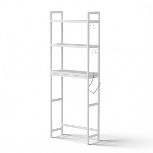 Over Toilet Storage Bathroom Rack Space Saving 3 Tier Organiser White