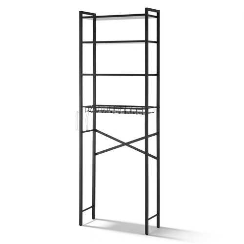 Over Toilet Bathroom Storage Rack Space Saving 4 Tier Organiser White