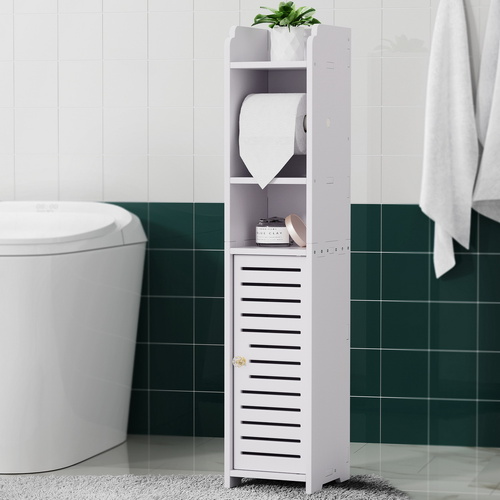 Storage Rack Bathroom Laundry Towel Shelf Bathroom Toilet Storage Cabinet Tallboy Cupboard Slim Corner