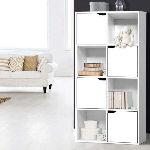  Bookshelf 8 Cube Shlef - DANA White