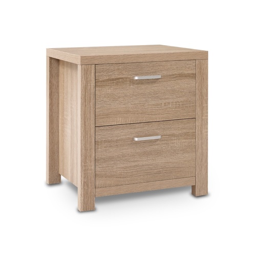  Bedside Table 2 Drawers - MAXI Pine