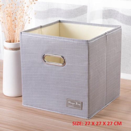 SORTI 27x27x27 CM  4X Pack Foldable Folding Storage Cube Storage Box Bookcase Fabric Cube Toy Organiser