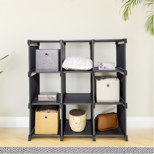 Storage Organizer, 9 Cubes, Wardrobe Closet Storage Shelves, DIY Closet