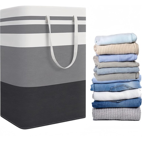 Foldable laundry basket - Large capacity laundry bag - Laundry basket with handles - Laundry hamper for dirty laundry - Suitable for bedroom, bathroom