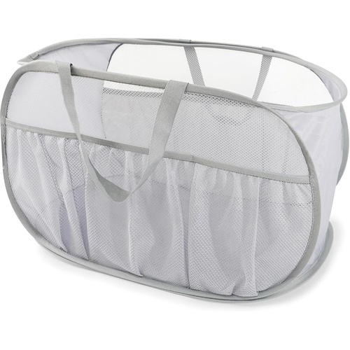 Collapsible Laundry Baskets, Upgrade Pop Up Laundry Hamper with Convenient Bags, Foldable Laundry Basket Mesh Light Weight, Easy to Carry Clothes Hamp